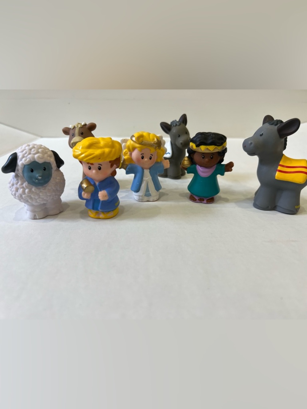 Little People Nativity 7 pcs Toy Figures Set - Angel, Wisemen, & Animals